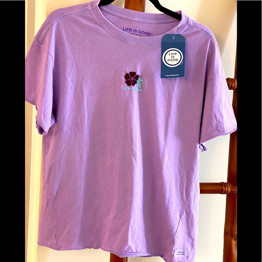 LIFE IS GOOD COTTON SMALL TEE NEW